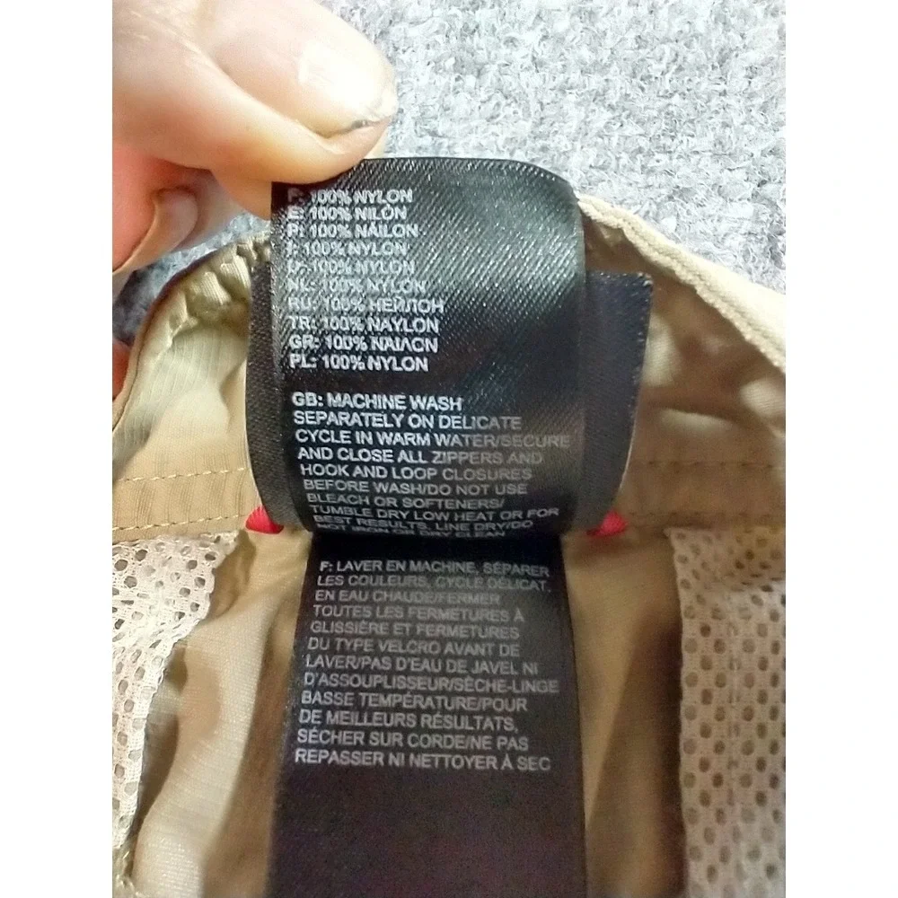 The North Face Mens Horizon Cargo Shorts Tan Khaki Nylon Hiking Outdoor Size 36